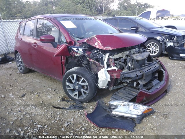 3N1CE2CP9FL372891 - 2015 NISSAN VERSA NOTE S/S PLUS/SV/SL/SR RED photo 1