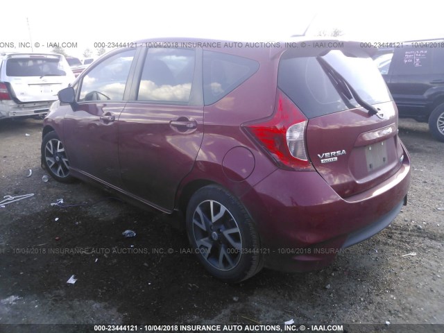 3N1CE2CP9FL372891 - 2015 NISSAN VERSA NOTE S/S PLUS/SV/SL/SR RED photo 3