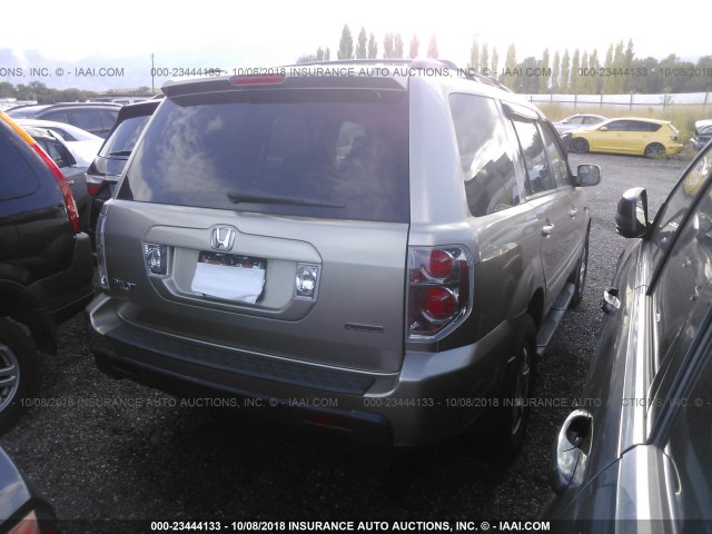 5FNYF18537B017149 - 2007 HONDA PILOT TAN photo 4