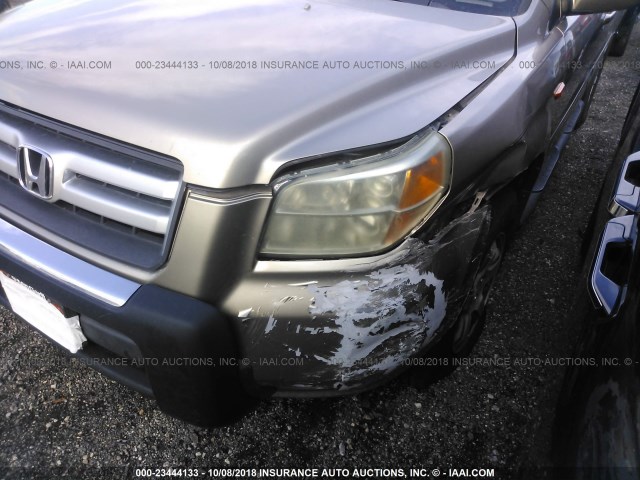 5FNYF18537B017149 - 2007 HONDA PILOT TAN photo 6