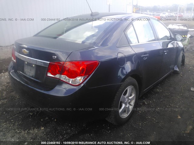 1G1PC5SB3F7109708 - 2015 CHEVROLET CRUZE LT Dark Blue photo 4