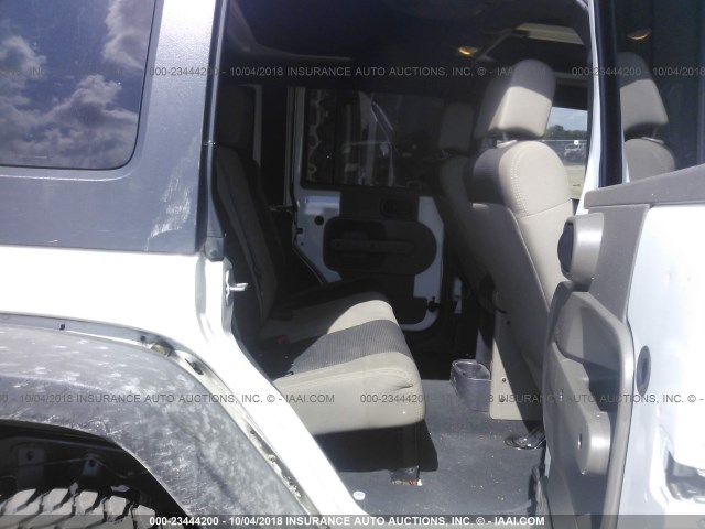 1J4GB39197L205986 - 2007 JEEP WRANGLER X WHITE photo 8