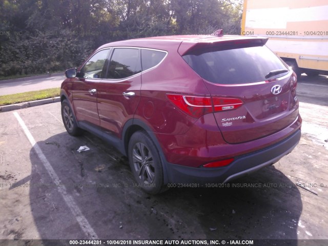 5XYZTDLB1EG185163 - 2014 HYUNDAI SANTA FE SPORT  RED photo 3