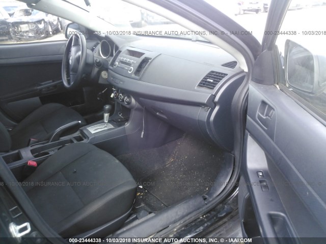 JA32U1FU6AU016693 - 2010 MITSUBISHI LANCER DE BLACK photo 5