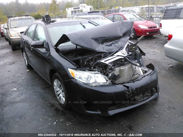 4T1BF1FK6CU019795 - 2012 TOYOTA CAMRY SE/LE/XLE BLACK photo 1