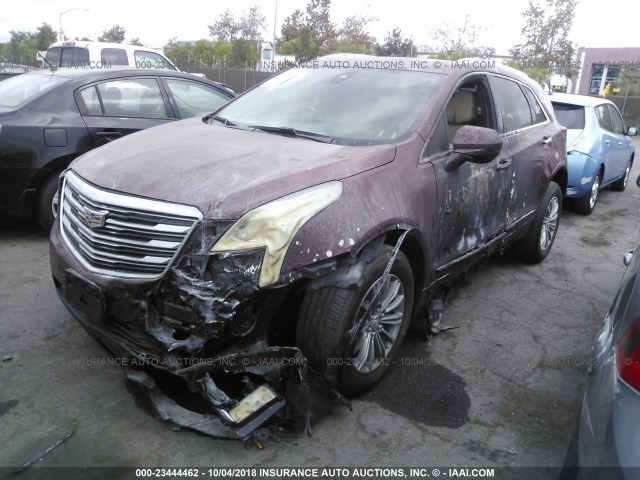 1GYKNBRS9HZ144769 - 2017 CADILLAC XT5 LUXURY RED photo 2