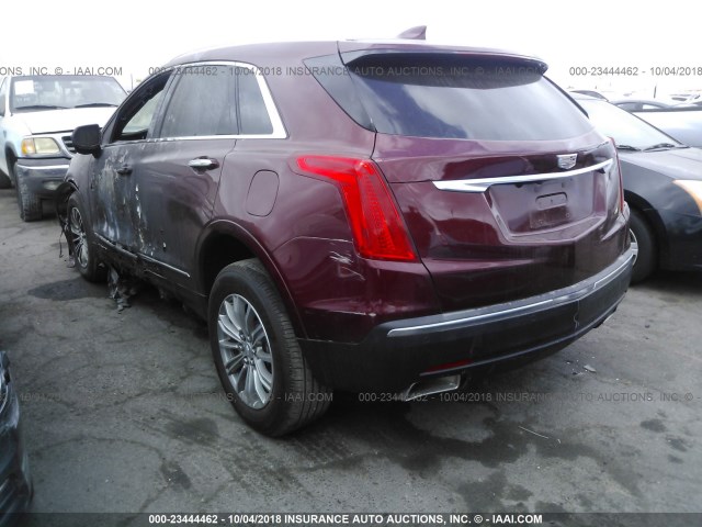 1GYKNBRS9HZ144769 - 2017 CADILLAC XT5 LUXURY RED photo 3