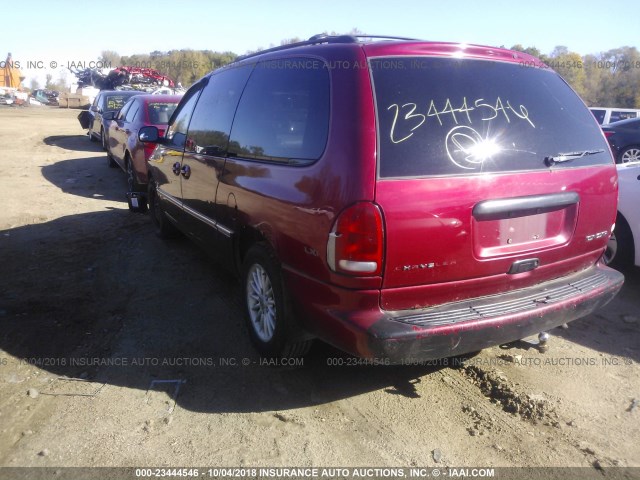 1C4GP64L6WB597881 - 1998 CHRYSLER TOWN & COUNTRY LXI MAROON photo 3