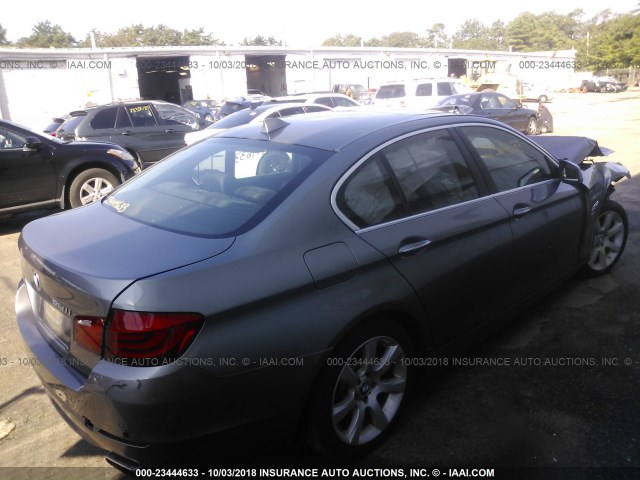 WBAFU9C50CC787090 - 2012 BMW 550 XI GRAY photo 4