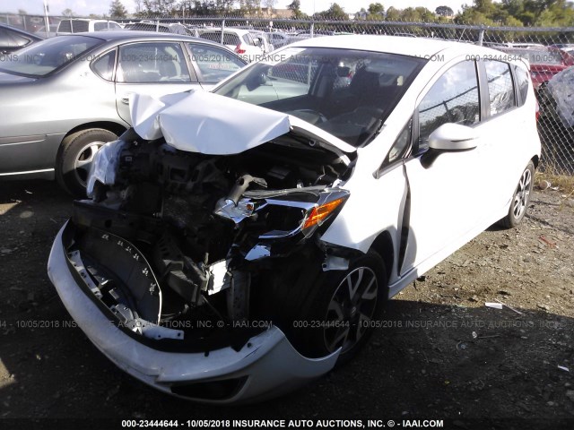 3N1CE2CP5FL399831 - 2015 NISSAN VERSA NOTE S/S PLUS/SV/SL/SR WHITE photo 2