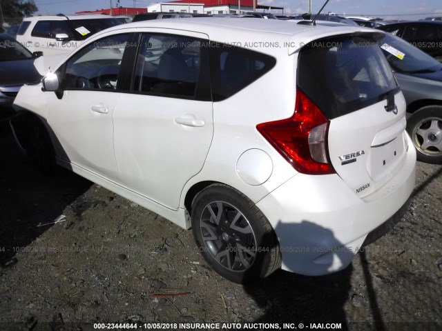 3N1CE2CP5FL399831 - 2015 NISSAN VERSA NOTE S/S PLUS/SV/SL/SR WHITE photo 3