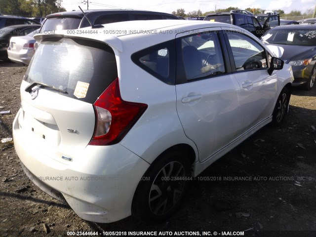 3N1CE2CP5FL399831 - 2015 NISSAN VERSA NOTE S/S PLUS/SV/SL/SR WHITE photo 4