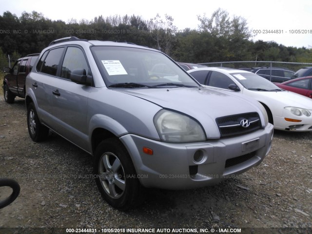 KM8JM12B75U100282 - 2005 HYUNDAI TUCSON GL SILVER photo 1