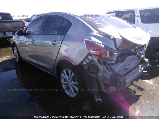 JM1BL1U68B1487997 - 2011 MAZDA 3 S GRAY photo 3