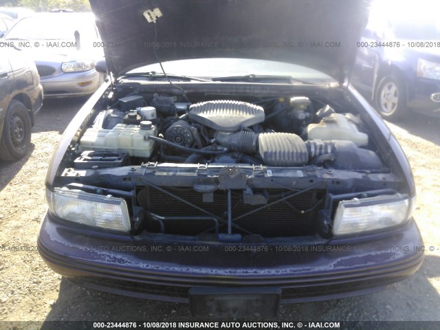 1G1BL52P5SR144786 - 1995 CHEVROLET CAPRICE / IMPALA CLASSIC/SS BURGUNDY photo 10