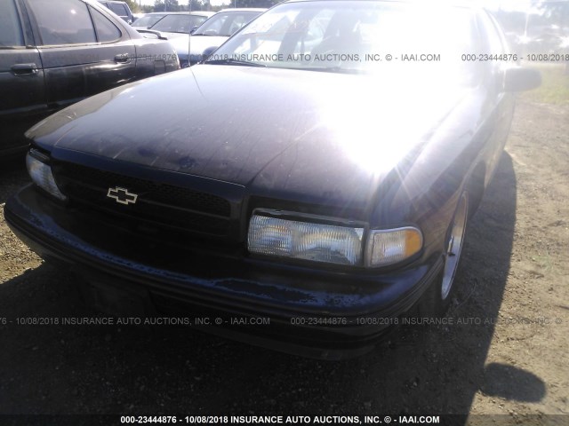 1G1BL52P5SR144786 - 1995 CHEVROLET CAPRICE / IMPALA CLASSIC/SS BURGUNDY photo 6