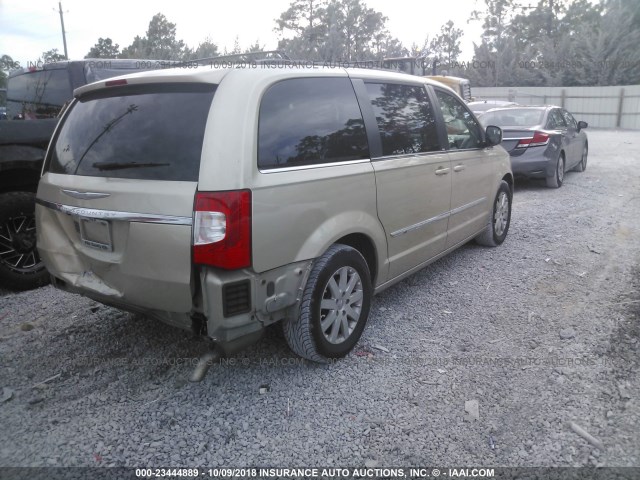 2C4RC1BGXER330045 - 2014 CHRYSLER TOWN & COUNTRY TOURING BEIGE photo 4