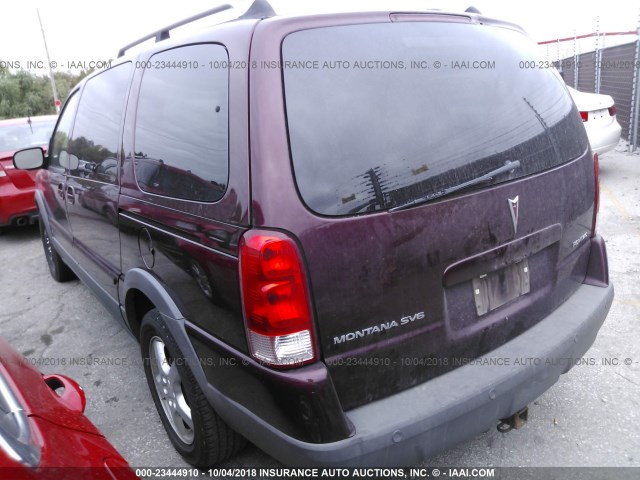 1GMDV33LX6D135140 - 2006 PONTIAC MONTANA SV6 BURGUNDY photo 3