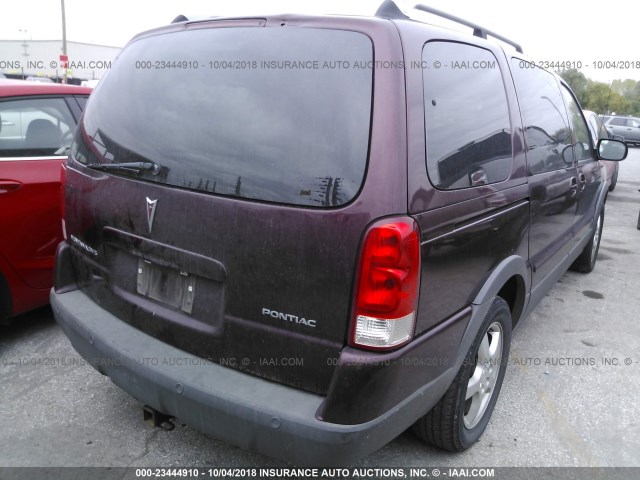 1GMDV33LX6D135140 - 2006 PONTIAC MONTANA SV6 BURGUNDY photo 4