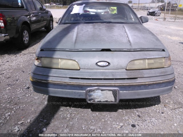 2FACP74W7NX101809 - 1992 FORD CROWN VICTORIA LX BLUE photo 6