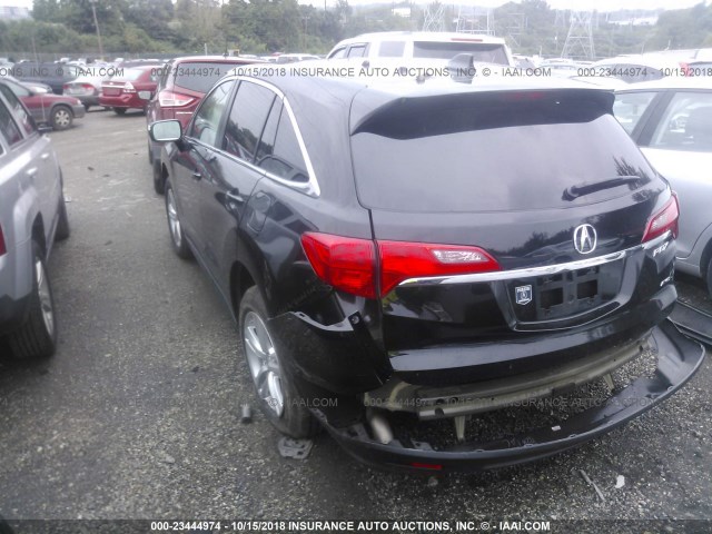 5J8TB4H53FL028270 - 2015 ACURA RDX TECHNOLOGY BLACK photo 3