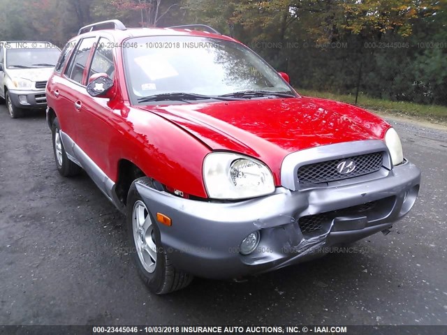 KM8SC73E83U486730 - 2003 HYUNDAI SANTA FE GLS/LX RED photo 1