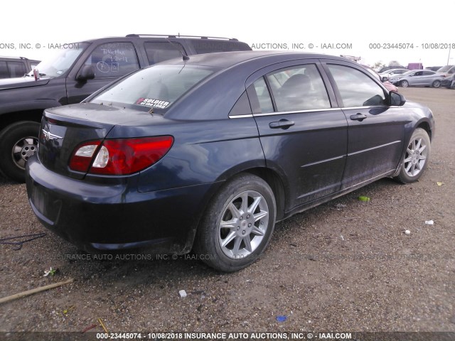 1C3LC46K47N521504 - 2007 CHRYSLER SEBRING BLUE photo 4