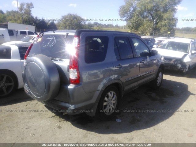 JHLRD78905C035184 - 2005 HONDA CR-V SE/EX GRAY photo 4