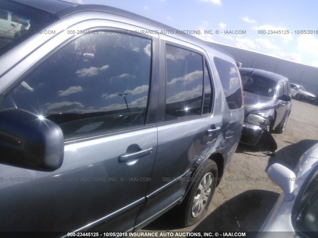 JHLRD78905C035184 - 2005 HONDA CR-V SE/EX GRAY photo 6