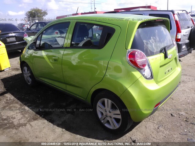 KL8CD6S93FC750394 - 2015 CHEVROLET SPARK 1LT GREEN photo 3