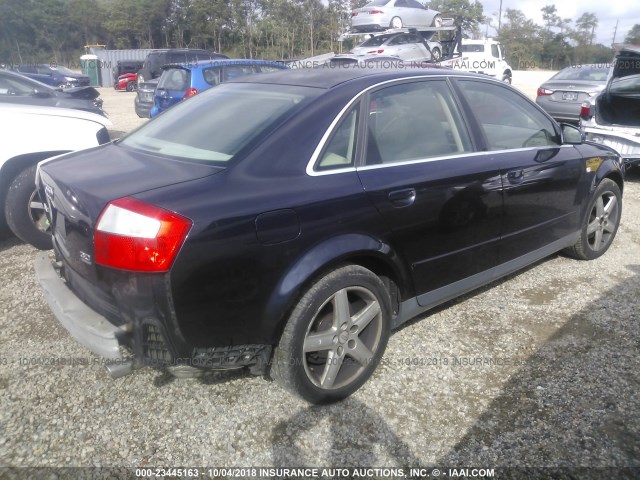 WAULT68E33A321856 - 2003 AUDI A4 3.0 QUATTRO BLUE photo 4