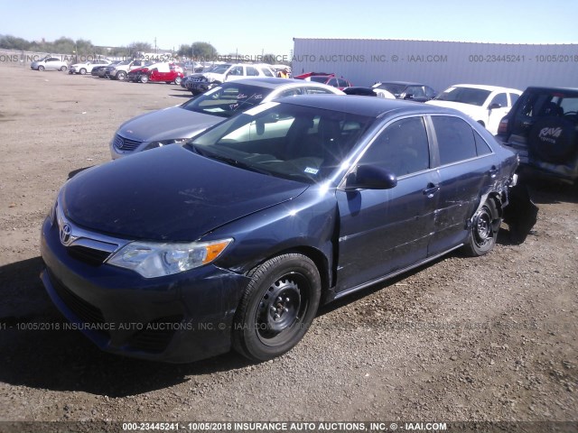 4T1BF1FKXEU859310 - 2014 TOYOTA CAMRY L/SE/LE/XLE 蓝色 照片 2
