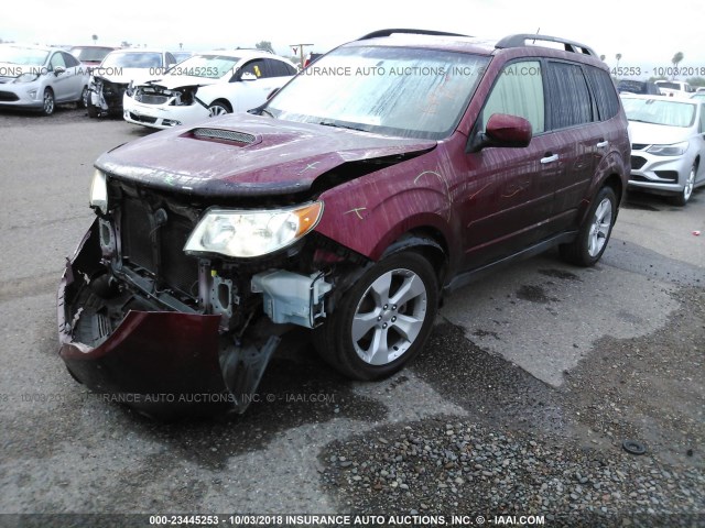 JF2SH66679H703403 - 2009 SUBARU FORESTER 2.5XT LIMITED RED photo 2