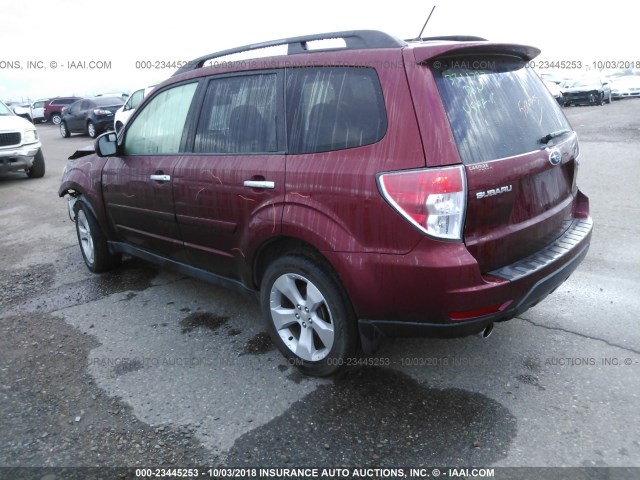 JF2SH66679H703403 - 2009 SUBARU FORESTER 2.5XT LIMITED RED photo 3