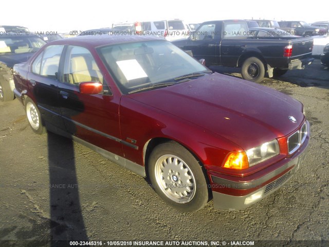 WBACB4326RFM03080 - 1994 BMW 325 I AUTOMATIC BURGUNDY photo 1