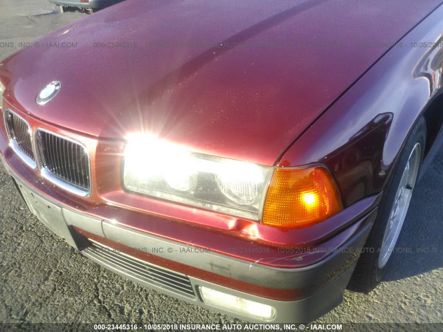 WBACB4326RFM03080 - 1994 BMW 325 I AUTOMATIC BURGUNDY photo 6