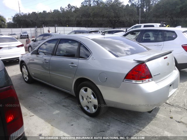 2G1WD58C379347440 - 2007 CHEVROLET IMPALA SUPER SPORT SILVER photo 3