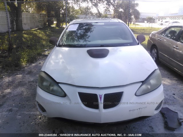 2G2WP552761156728 - 2006 PONTIAC GRAND PRIX WHITE photo 6