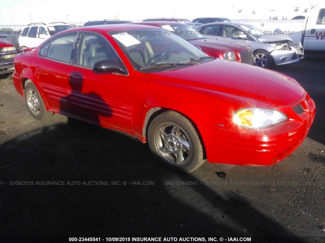 1G2NF52E22C234950 - 2002 PONTIAC GRAND AM SE1 RED photo 1