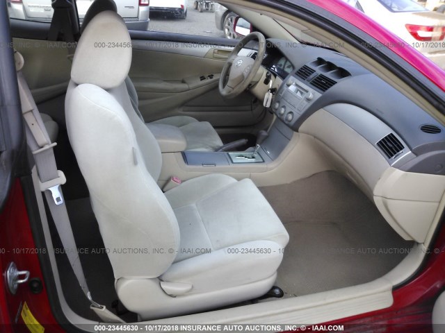 4T1CE38P65U971467 - 2005 TOYOTA CAMRY SOLARA SE/SLE Qırmızı foto 5