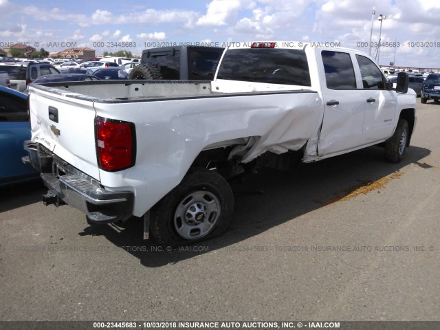 1GC1CUEG0GF251780 - 2016 CHEVROLET SILVERADO C2500 HEAVY DUTY WHITE photo 4