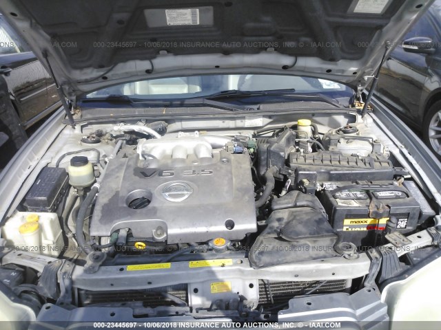 JN1DA31A53T426117 - 2003 NISSAN MAXIMA GLE/SE GRAY photo 10