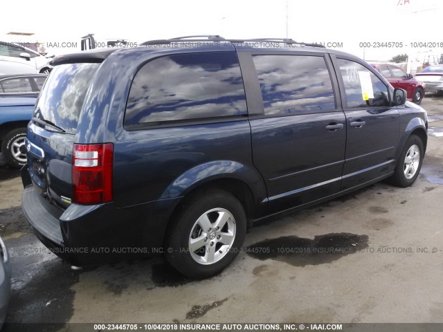 1D8HN44H18B189240 - 2008 DODGE GRAND CARAVAN SE BLACK photo 4