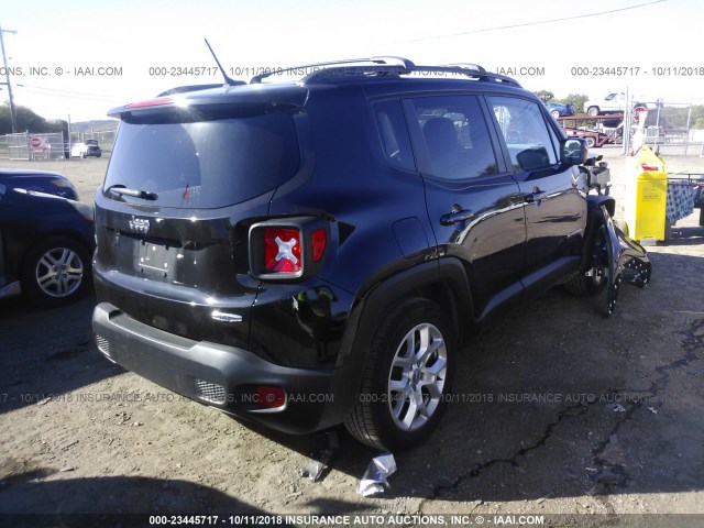 ZACCJABT0FPB57454 - 2015 JEEP RENEGADE LATITUDE BLACK photo 4