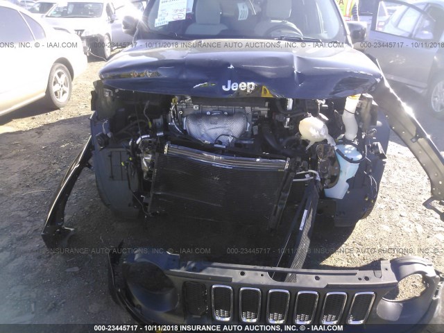 ZACCJABT0FPB57454 - 2015 JEEP RENEGADE LATITUDE BLACK photo 6