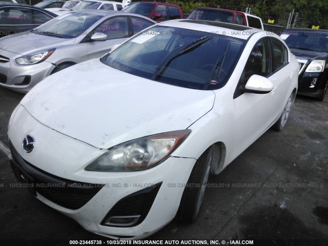 JM1BL1S51A1316498 - 2010 MAZDA 3 S WHITE photo 2