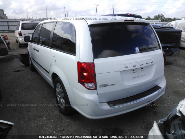 2C4RDGBG3GR125931 - 2016 DODGE GRAND CARAVAN SE WHITE photo 3