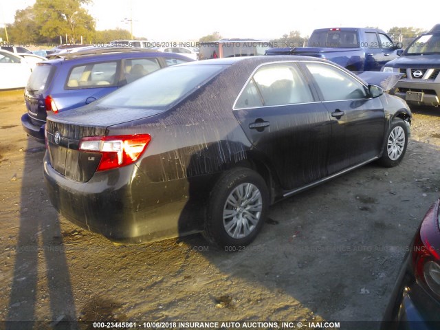 4T1BF1FK3CU587101 - 2012 TOYOTA CAMRY SE/LE/XLE BLACK photo 4