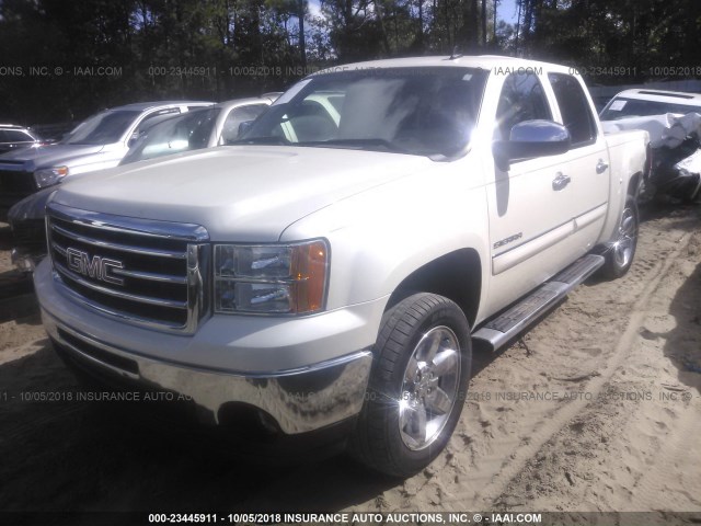 3GTP1VE02DG297761 - 2013 GMC SIERRA C1500 SLE WHITE photo 2