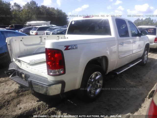 3GTP1VE02DG297761 - 2013 GMC SIERRA C1500 SLE WHITE photo 4